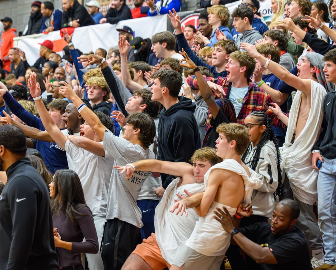 Student athletes connecting with fans